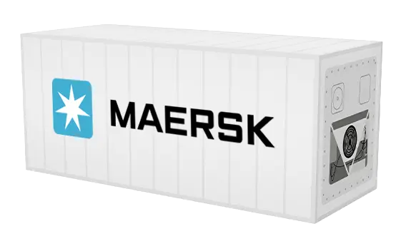 Maersk reefer container.