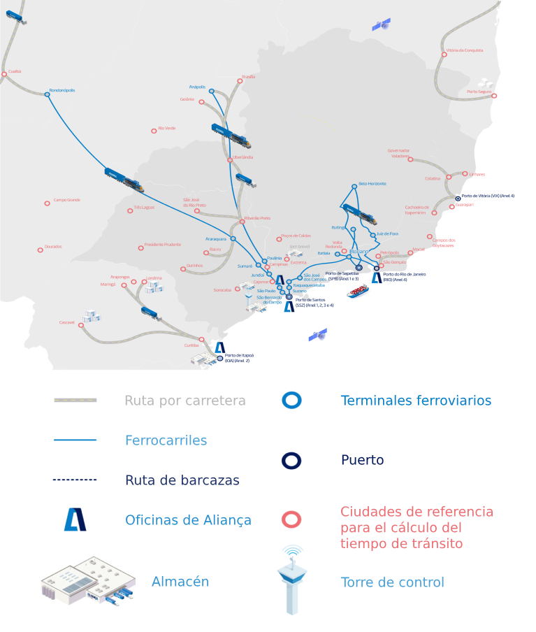 Mapa da rota